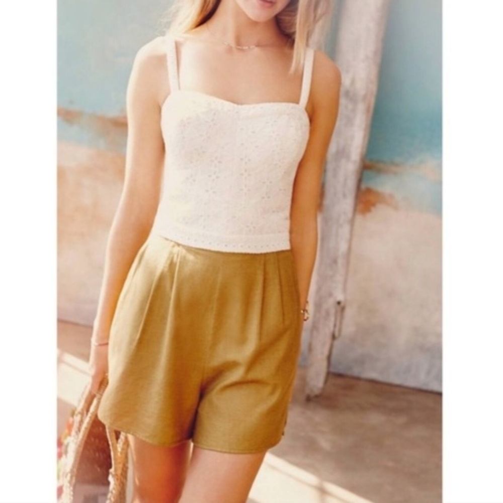 ANTHROPOLOGIE Mermaid Addie Lace Eyelet Romper